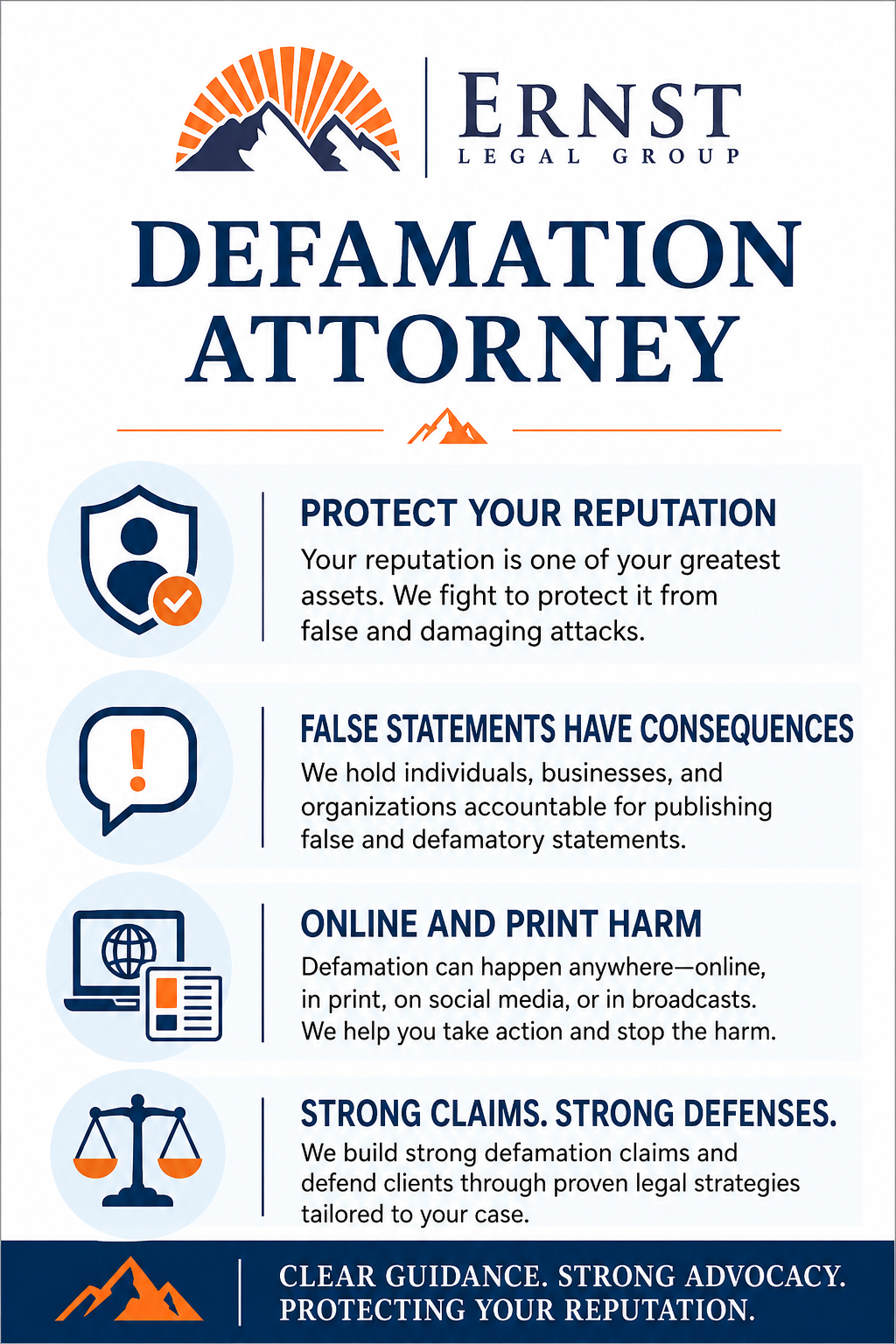 Defamation Attorney Infographic